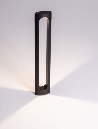 Nova Luce LED Sockelleuchte Dira 6W warmweiss 3000K IP65 salzwasserfest Schwarz Aluminium 65cm 9030160