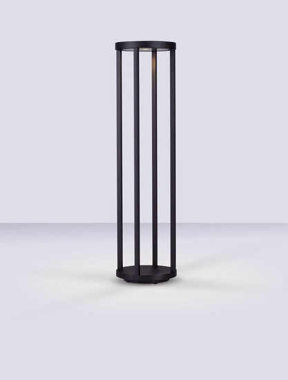 Nova Luce LED Wegeleuchte Optus 9W warmweiss 3000K IP65 salzwasserfest Schwarz Aluminium 80cm 9030163