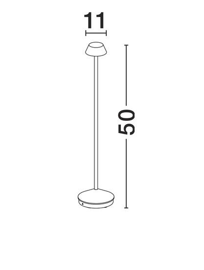Nova Luce LED Wegeleuchte Arion 4W warmweiss 3000K IP65 Schwarz Aluminium 50cm 9030558