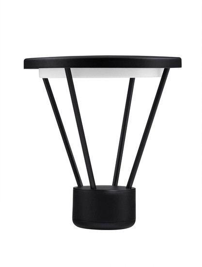 Nova Luce LED Sockelleuchte Virtus 16W warmweiss 3000K IP65 Schwarz Aluminium 33cm 9030572