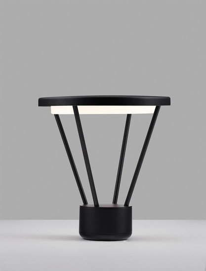 Nova Luce LED Sockelleuchte Virtus 16W warmweiss 3000K IP65 Schwarz Aluminium 33cm 9030572