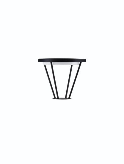 Nova Luce LED Leuchtenkopf für Wegeleuchte Virtus 16W warmweiss 3000K IP65 Schwarz Aluminium 27cm 9030573