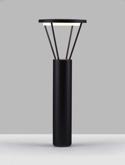 Nova Luce LED Leuchtenkopf für Wegeleuchte Virtus 16W warmweiss 3000K IP65 Schwarz Aluminium 27cm 9030573