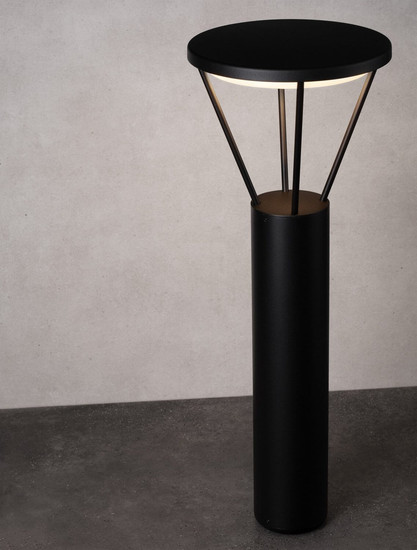 Nova Luce LED Leuchtenkopf für Wegeleuchte Virtus 16W warmweiss 3000K IP65 Schwarz Aluminium 27cm 9030573