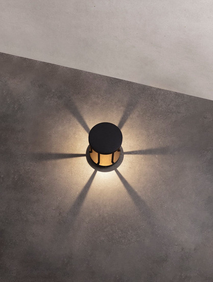 Nova Luce LED Sockelleuchte Nereus 8W warmweiss 3000K IP65 Schwarz Aluminium 20cm 9030586