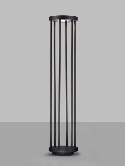 Nova Luce LED Wegeleuchte Nereus 8W warmweiss 3000K IP65 Schwarz Aluminium 75cm 9030588