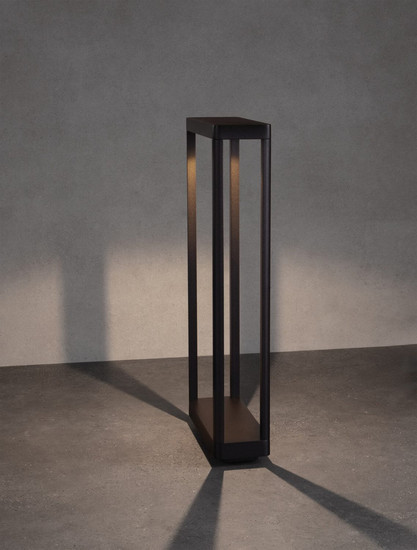 Nova Luce LED Wegeleuchte Cosmic 8W warmweiss 3000K IP65 Schwarz Aluminium 50cm 9030590