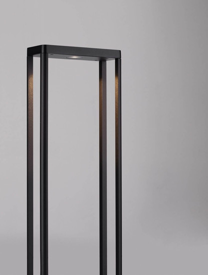 Nova Luce LED Wegeleuchte Cosmic 8W warmweiss 3000K IP65 Schwarz Aluminium 75cm 9030591