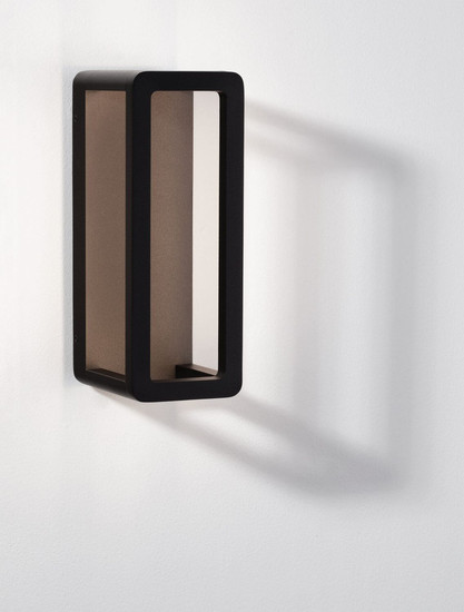 Nova Luce LED Außen-Wandleuchte Cosmic 9W warmweiss 3000K IP65 Schwarz Aluminium 23x12,5cm 9030592