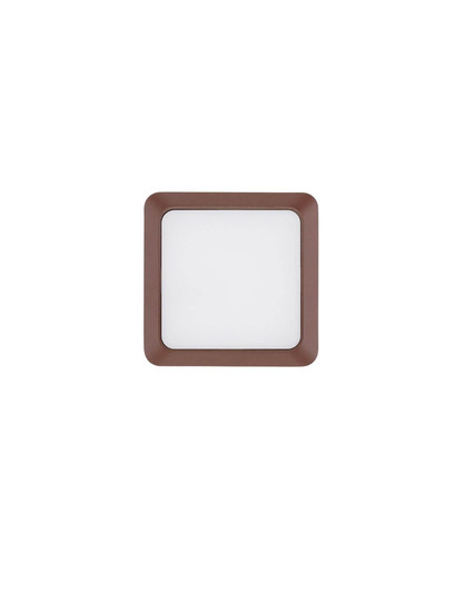 Nova Luce LED Außen-Wandleuchte Appia 5W warmweiss 3000K IP54 Cortenstahl Aluminium 12,5x12,5cm 9030598