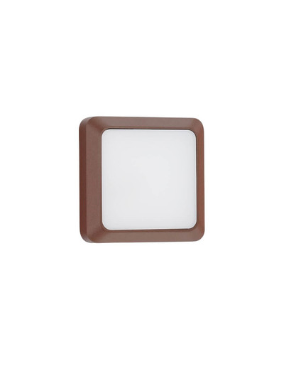 Nova Luce LED Außen-Wandleuchte Appia 5W warmweiss 3000K IP54 Cortenstahl Aluminium 12,5x12,5cm 9030598