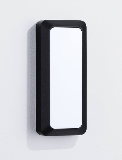 Nova Luce LED Außen-Wandleuchte Appia 5W warmweiss 3000K IP54 Schwarz Aluminium 20x8,5cm 9030599
