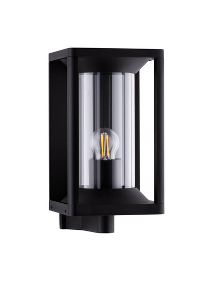 Nova Luce Außen-Wandleuchte Pacific E27 IP65 Schwarz Aluminium 28x21cm 9030602