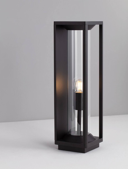 Nova Luce Wegeleuchte Pacific E27 IP65 Schwarz Aluminium 50cm 9030603