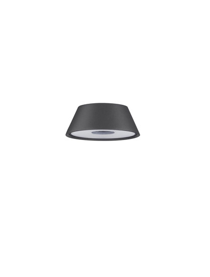 Nova Luce LED Akku-Leuchtenkopf Lumo dimmbar 2W warmweiss 3000K USB IP54 Dunkelgrau Aluminium Ø6cm 9030613