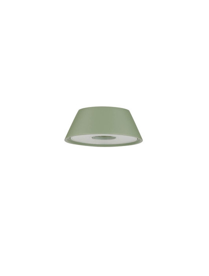 Nova Luce LED Akku-Leuchtenkopf Lumo dimmbar 2W warmweiss 3000K USB IP54 Olivgrün Aluminium Ø6cm 9030616