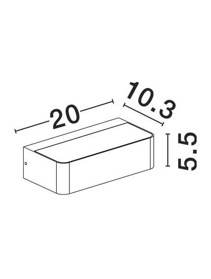 Nova Luce LED Solar-Wandleuchte Videno 2W warmweiss 3000K IP65 Anthrazit Aluminium 20x10cm 9030624