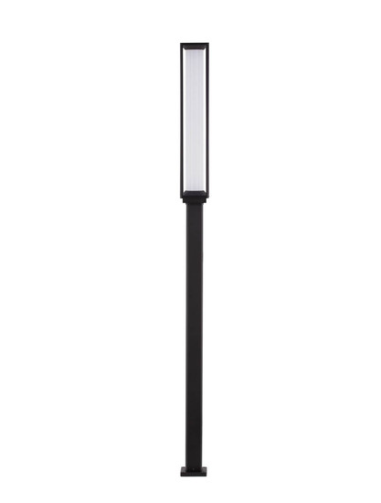 Nova Luce LED Wegeleuchte Solstice 16W warmweiss 3000K IP65 Schwarz Aluminium 220cm 9030627