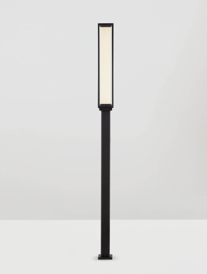 Nova Luce LED Wegeleuchte Solstice 16W warmweiss 3000K IP65 Schwarz Aluminium 220cm 9030627
