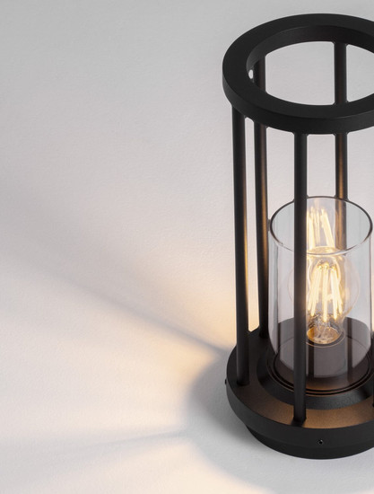 Nova Luce Wegeleuchte Elysium E27 IP65 salzwasserfest Schwarz Aluminium 35cm 9030628