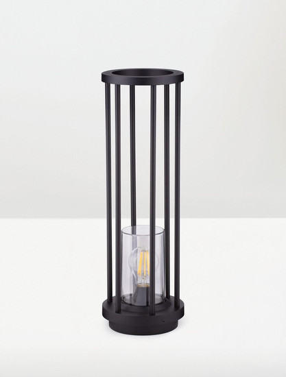 Nova Luce Wegeleuchte Elysium E27 IP65 salzwasserfest Schwarz Aluminium 50cm 9030629