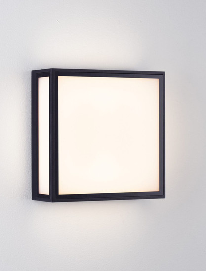 Nova Luce LED Außen-Wandleuchte Astral 16W warmweiss 3000K IP65 salzwasserfest Schwarz Aluminium 22x22cm 9030630