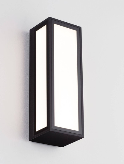 Nova Luce LED Außen-Wandleuchte Astral 10W warmweiss 3000K IP65 salzwasserfest Schwarz Aluminium 26x9cm 9030632