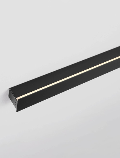 Nova Luce LED Außen-Wandleuchte Path 11W warmweiss 3000K IP65 salzwasserfest Schwarz Aluminium 50x6cm 9030707