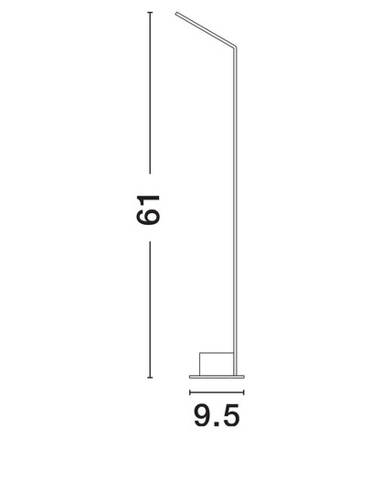 Nova Luce LED Wegeleuchte Vel 7W warmweiss 3000K IP65 salzwasserfest Schwarz Aluminium 60cm 9030723