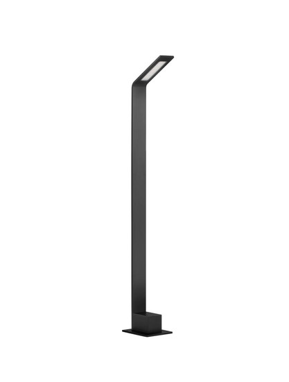 Nova Luce LED Wegeleuchte Vel 7W warmweiss 3000K IP65 salzwasserfest Schwarz Aluminium 80cm 9030724