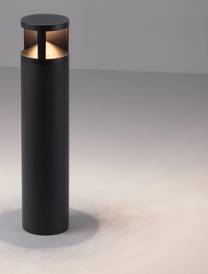 Nova Luce LED Wegeleuchte Soul 24W warmweiss 3000K IP65 Schwarz Aluminium 73cm 9030745
