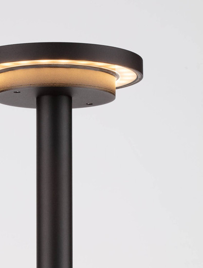 Nova Luce LED Wegeleuchte Nitro 12W warmweiss 3000K IP65 salzwasserfest Schwarz Aluminium 44cm 9030750