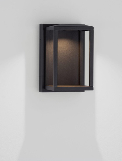 Nova Luce LED Außen-Wandleuchte Prive 14W warmweiss 3000K IP65 Schwarz Aluminium 19x14cm 9030752