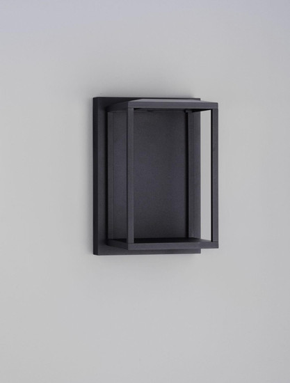 Nova Luce LED Außen-Wandleuchte Prive 17W warmweiss 3000K IP65 Schwarz Aluminium 25x17cm 9030753