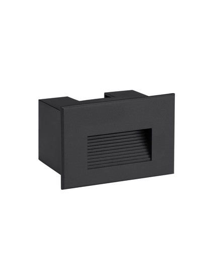 Nova Luce LED Wandeinbauleuchte Polka 4W warmweiss 3000K IP65 Schwarz Aluminium 12x8cm 9030760