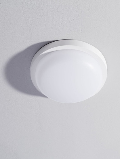 Nova Luce LED Außen-Deckenleuchte Reo 19W warmweiss 3000K IP65 Weiß Ø23,5cm 9030768