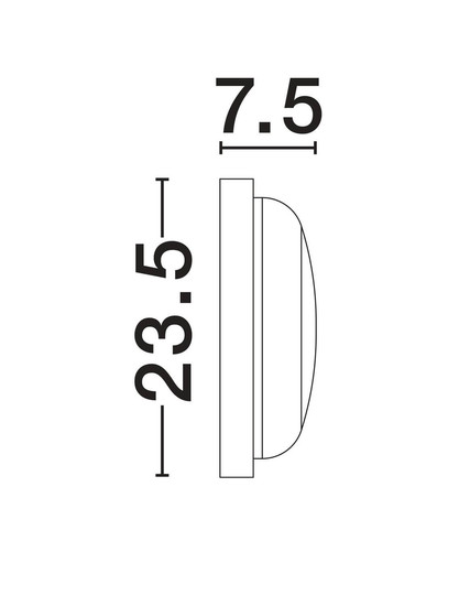 Nova Luce LED Außen-Deckenleuchte Reo 19W warmweiss 3000K IP65 Schwarz Ø23,5cm 9030769
