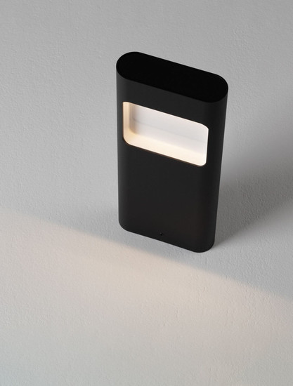 Nova Luce LED Außen-Wandleuchte Tall 4W warmweiss 3000K IP54 salzwasserfest Schwarz Aluminium 30x12,5cm 9030804