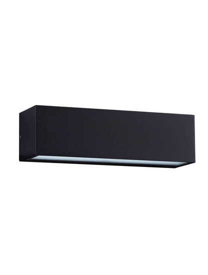 Nova Luce LED Außen-Wandleuchte Flora 10W warmweiss 3000K IP54 salzwasserfest Schwarz Aluminium 23x6,5cm 9030807