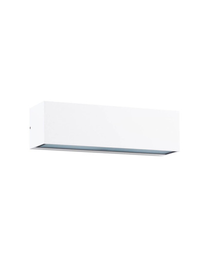 Nova Luce LED Außen-Wandleuchte Flora 10W warmweiss 3000K IP54 salzwasserfest Weiß Aluminium 23x6,5cm 9030808