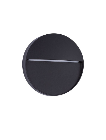 Nova Luce LED Außen-Wandleuchte Toby 3W warmweiss 3000K IP54 salzwasserfest Schwarz Aluminium Ø11cm 9030813