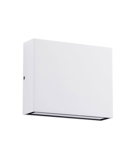 Nova Luce LED Außen-Wandleuchte Tick 7W warmweiss 3000K IP54 salzwasserfest Weiß Aluminium 11,5x9cm 9030818