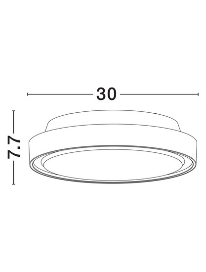 Nova Luce LED Außen-Deckenleuchte Sky 15W warmweiss 3000K IP65 salzwasserfest Schwarz Aluminium Ø30cm 9030823