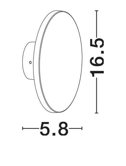 Nova Luce LED Außen-Wandleuchte Tower 8W warmweiss 3000K IP65 salzwasserfest Schwarz Ø16,5cm 9030824