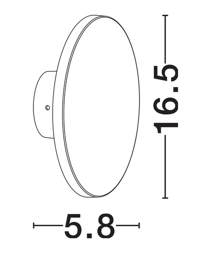 Nova Luce LED Außen-Wandleuchte Tower 8W warmweiss 3000K IP65 salzwasserfest Weiß Ø16,5cm 9030825
