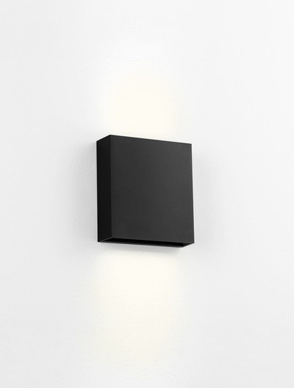 Nova Luce LED Außen-Wandleuchte Way 6W warmweiss 3000K IP65 salzwasserfest Schwarz Aluminium 14x13cm 9030829