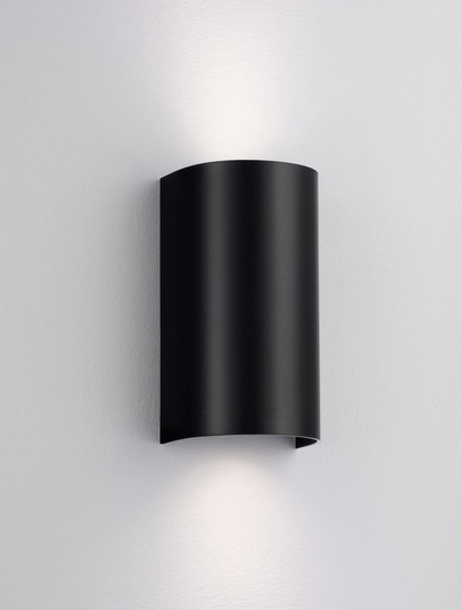 Nova Luce Außen-Wandleuchte York 2-flammig 2xGU10 IP65 salzwasserfest Schwarz Aluminium 19,5x11cm 9030830