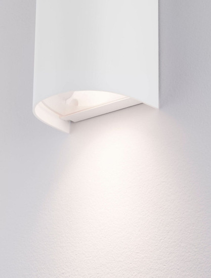 Nova Luce Außen-Wandleuchte York 2-flammig 2xGU10 IP65 salzwasserfest Weiß Aluminium 19,5x11cm 9030831
