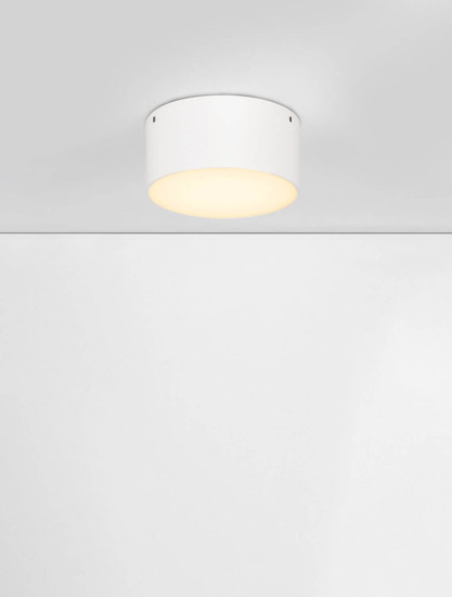 Nova Luce LED Außen-Deckenleuchte Judi 10W warmweiss 3000K IP65 salzwasserfest Weiß Aluminium Ø12cm 9030834