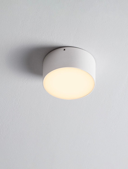 Nova Luce LED Außen-Deckenleuchte Judi 10W warmweiss 3000K IP65 salzwasserfest Weiß Aluminium Ø12cm 9030834